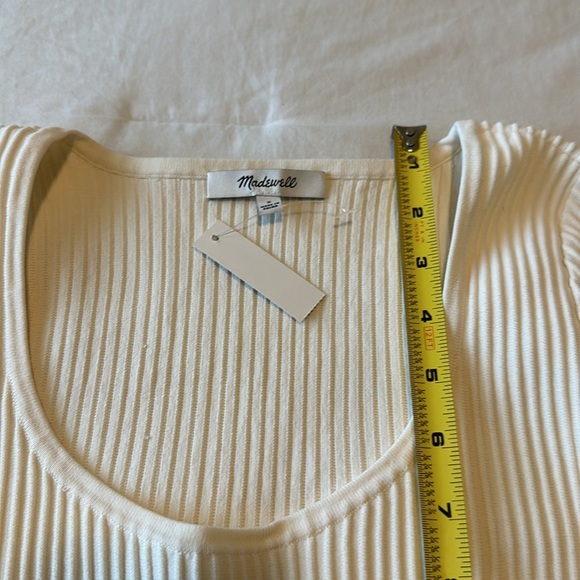 NWT Madewell ‘Ottoman Crop Sweater Tee’ in Ivory Size S - Picture 15 of 15
